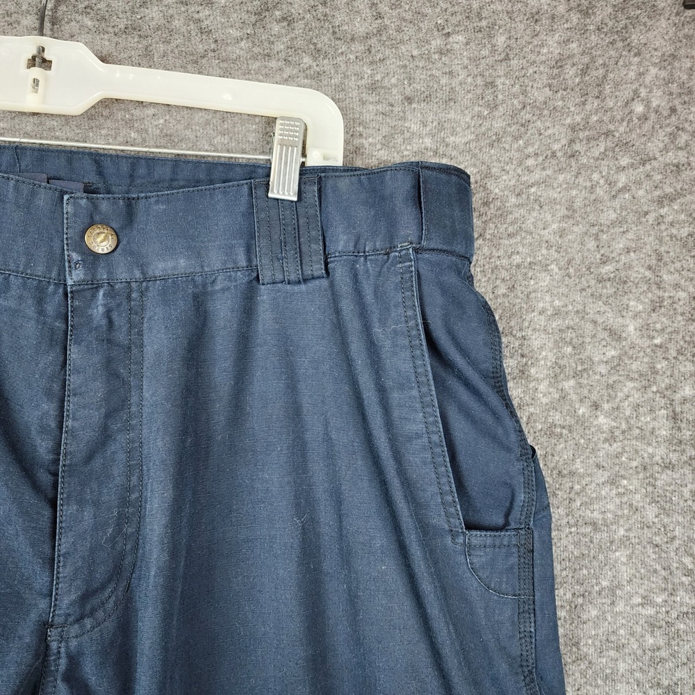 5.11 Tactical‎ Cargo Pants Mens 40x33 Navy Blue Ripstop Multi-Pocket Utility - Picture 8 of 16